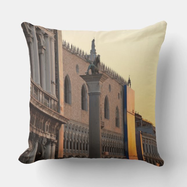 Piazza San Marco, Markusplatz, Venedig Kissen (Vorderseite)