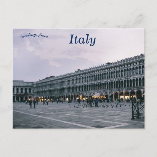 Piazza San Marco oder Markusplatz Venedig Italien Postkarte (Vorderseite)