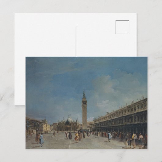 Piazza San Marco Postkarte (Vorne/Hinten)