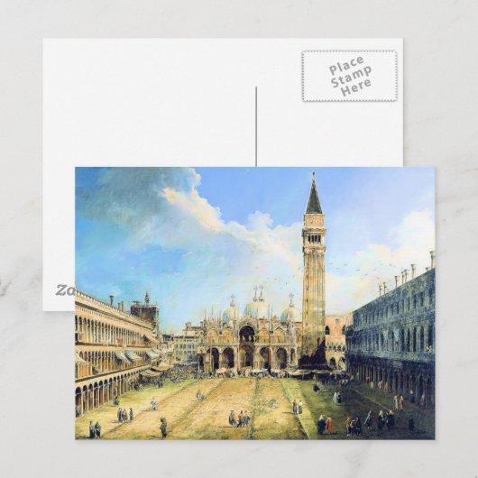 Piazza San Marco Postkarte (Vorne/Hinten)