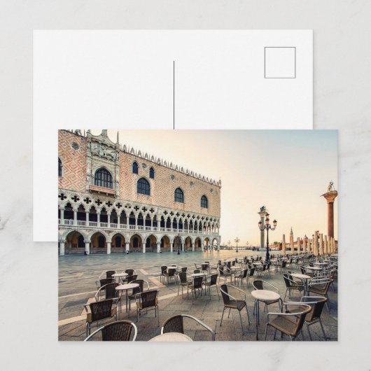 Piazza San Marco Postkarte (Vorne/Hinten)