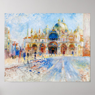 Piazza San Marco, Renoir Poster