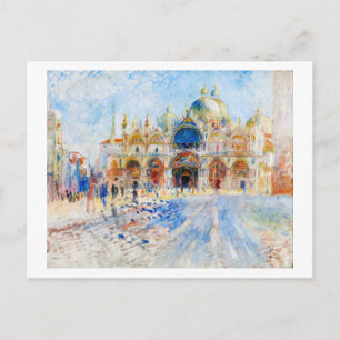 Piazza San Marco, Renoir Postkarte