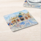 Piazza San Marco, Renoir Rechteckiger Pappuntersetzer (angewinkelt)