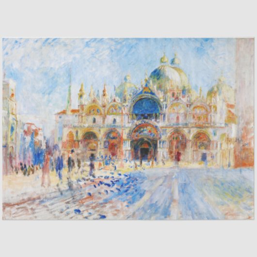 Piazza San Marco, Renoir Seidenpapier (Vorderseite)