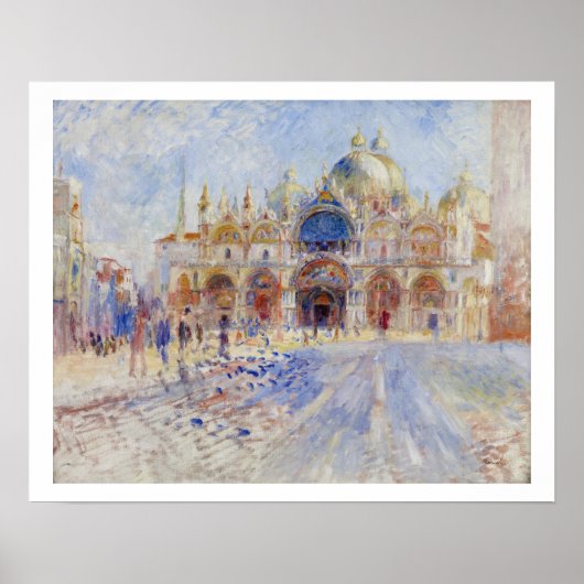 Piazza San Marco, Venedig, 1881 (Öl auf Leinwand) Poster (Vorne)
