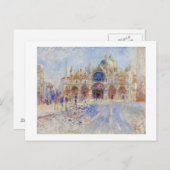 Piazza San Marco, Venedig, 1881 (Öl auf Leinwand) Postkarte (Vorne/Hinten)