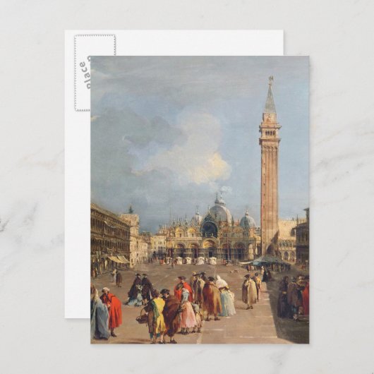 Piazza San Marco, Venedig, c.1760 Postkarte (Vorne/Hinten)