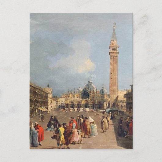 Piazza San Marco, Venedig, c.1760 Postkarte (Vorderseite)