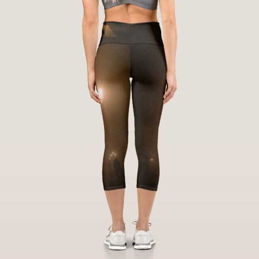 Piazza San Marco, Venedig Capri Leggings (Rückseite)