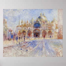 Piazza San Marco Venedig durch Renoir, groß Poster