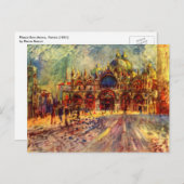 Piazza San Marco, Venedig von Pierre Renoir Postkarte (Vorne/Hinten)