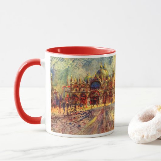 Piazza San Marco, Venedig von Pierre Renoir Tasse (Mit Donut)