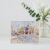 Piazza San Marco Venice von Pierre-Auguste Renoir Postkarte (Stehend Vorderseite)