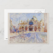 Piazza San Marco Venice von Pierre-Auguste Renoir Postkarte (Vorne/Hinten)
