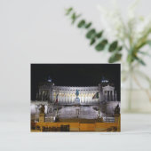 Piazza Venezia in der Nacht Postkarte (Stehend Vorderseite)