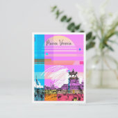Piazza Venezia Kunst, Dichtung und Musik Postkarte (Stehend Vorderseite)