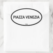 PIAZZA VENEZIA OVALER AUFKLEBER (Tasche)