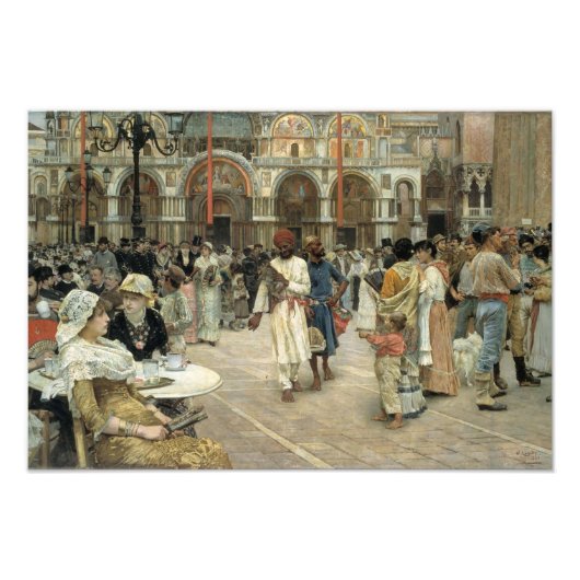 Piazza von San Marco, Venedig, 1883 von Willia Fotodruck (Vorne)