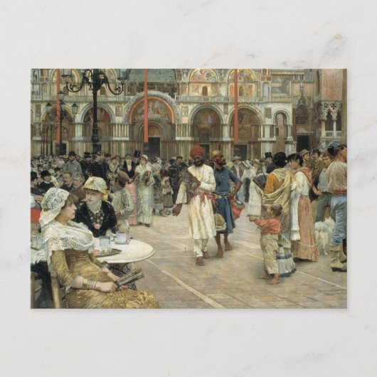 Piazza von San Marco, Venedig, 1883 von Willia Postkarte (Vorderseite)