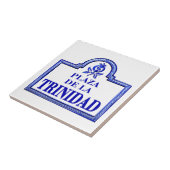 Piazzade-La Trinidad, Granada Straßenschild Fliese (Seite)