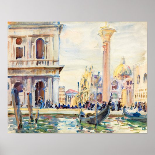 Piazzetta (ca. 1911) von John Singer Sargent Poster (Vorne)