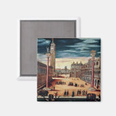 Piazzetta di San Marco, Venedig Magnet (Vorderseite/Rückseite)
