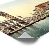 Piazzetta, Venedig, Italienischer Klassiker Fotoch Poster (Ecke)