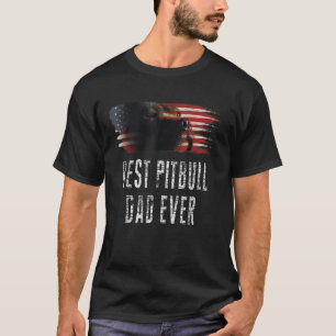 Pibull American Flag Bester Pitbull Vater je Vater T-Shirt