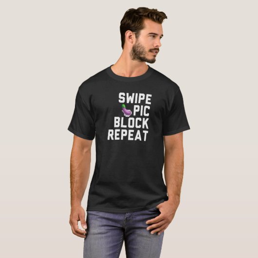 Pic Block wiederholen verabred Single Solo T-Shirt (Vorne ganz)