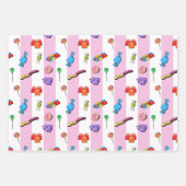 Pic 'n' mix Süßigkeiten Wrapping Paper Set Geschenkpapier Set (Vorderseite 3)