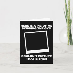 Pic von mir überspringen Gym Workout Funny Bodybui Karte
