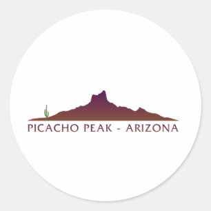 Picacho-Gipfel - Arizona Runder Aufkleber