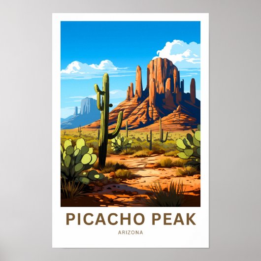 Picacho Peak Arizona Poster (Vorne)