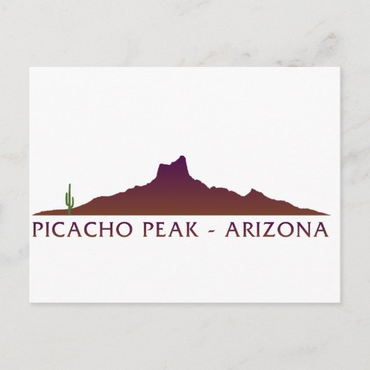 Picacho Peak - Arizona Postkarte (Vorderseite)