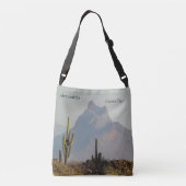 Picacho Peak Arizona Südwestwüste Tragetaschen Mit Langen Trägern (Rückseite)