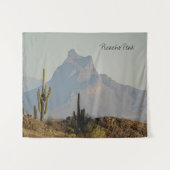 Picacho Peak Arizona Südwestwüste Wandteppich (Vorderseite (Horizontal))