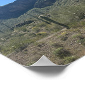 Picacho Peak Arizona Wüste Landschaft Berge Poster (Ecke)
