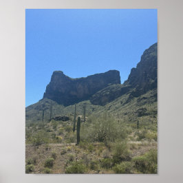 Picacho Peak Arizona Wüste Landschaft Berge Poster