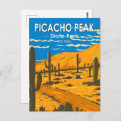 Picacho Peak Staat Park Arizona Vintag Postkarte (Vorne/Hinten)