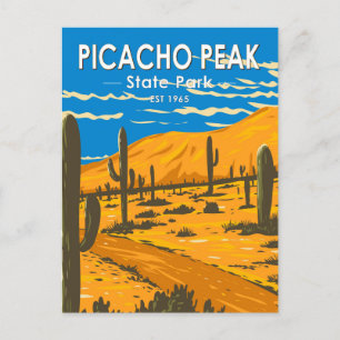 Picacho Peak State Park Arizona Vintage auf Deutsc Postkarte