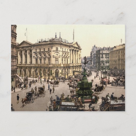 Picadilly Circus, London, c.1895 Postkarte (Vorderseite)