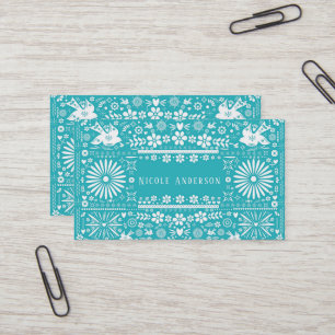 Picado Aquamarines Papierpapier Visitenkarte