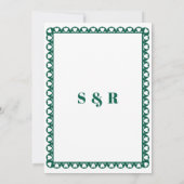 Picado Boho Wedding Einladung (Rückseite)