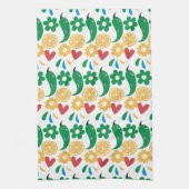 Picante Fiesta Chili Farbenfrohe Muster Geschirrtuch (Vertikal)