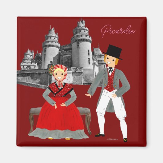 Picardie, Frankreich Magnet (Vorne)