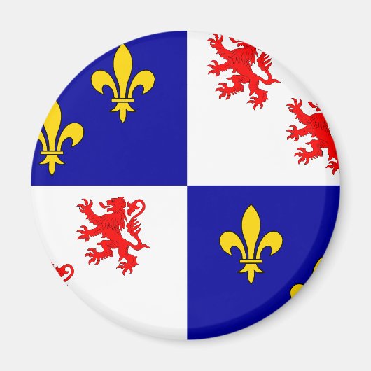 Picardie, Frankreich Magnet (Vorne)