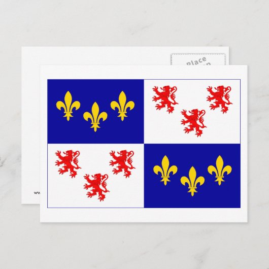 Picardie Postkarte (Vorne/Hinten)