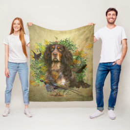 Picardie Spaniel , Jagdsaison Fleecedecke