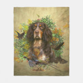 Picardie Spaniel , Jagdsaison Fleecedecke (Vorderseite)